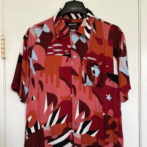 Pre-owned Deus Ex Machina, Naito Tokyo Design “Manuva” short sleeve shirt. Small